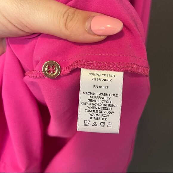 Denim & Co. Roll Tab Sleeve Button Front Soft Utility Tunic - Picture 12 of 13